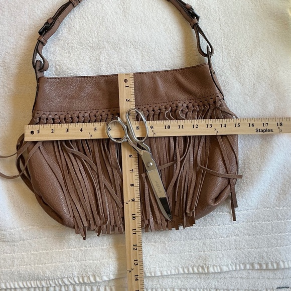 OrYANY Josie Leather Fringe Blush Adjustable Strap Handbag (2 of 2) - Picture 7 of 7